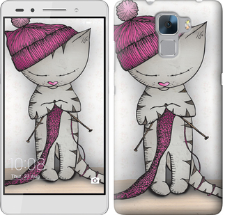 

Чехол Кошка рукодельница для Huawei Honor 7 584388
