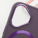 Фото TPU чехол Bonbon Metal Style with Magnetic safe для Apple iPhone 16 (6.1") (Фиолетовый / Dark Purple) в магазине vchehle.ua