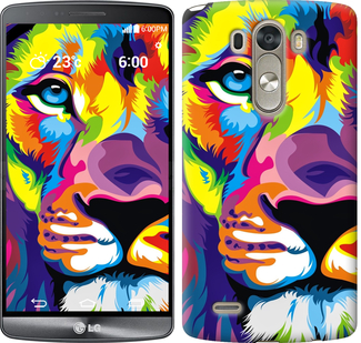 

Чехол Разноцветный лев для LG D855 261561