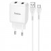 Уцінка МЗП HOCO N7 (2USB/2,1A) + USB - Type-C (Дефект упаковки / Білий)