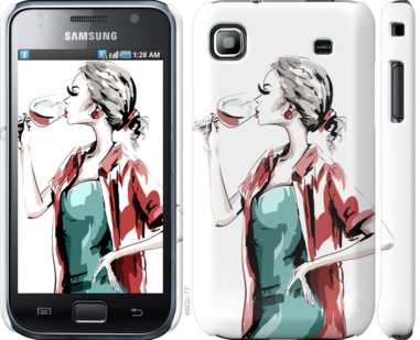 

Чехол Девушка с бокалом для Samsung Galaxy S i9000 841315