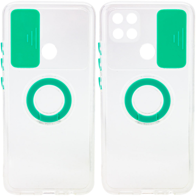

Чехол Camshield ColorRing TPU со шторкой для Oppo A15 (Мятный) 1162231