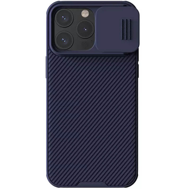 Карбоновая накладка Nillkin CamShield Pro для Apple iPhone 15 Pro Max (6.7") (Deep Purple)