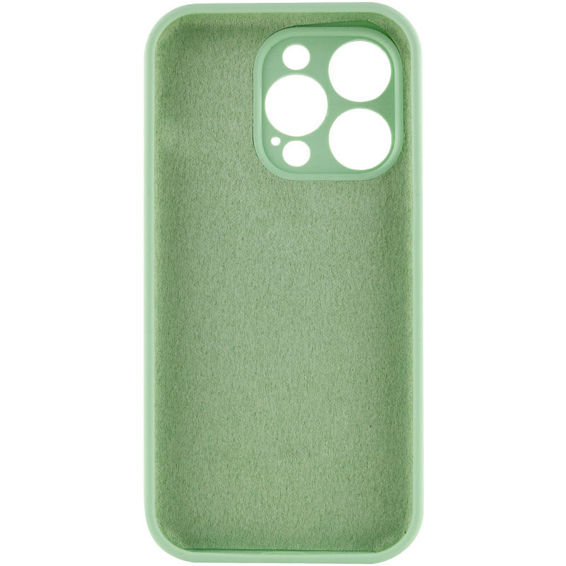 Чохол Silicone Case Full Camera Protective (AA) NO LOGO на Apple iPhone 15 Pro (6.1") (Зелений / Pistachio) в магазині vchehle.ua