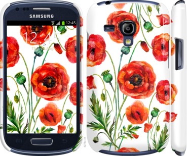 

Чехол Нарисованные маки для Samsung Galaxy S3 mini 743768