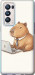 Чехол Funny Capybara CEO Working для Oppo Reno5 Pro Plus