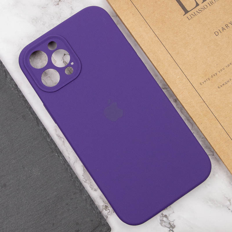 Купить Чехол Silicone Case Full Camera Protective (AA) для Apple iPhone 12 Pro (6.1") (Фиолетовый / Amethyst) на vchehle.ua