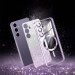 Фото TPU чехол Delight case with Magnetic Safe с защитными линзами на камеру для Samsung Galaxy S25+ (Фиолетовый / Purple) на vchehle.ua