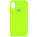 Чохол Silicone Case (AA) на Apple iPhone XS Max (6.5") (Салатовий / Neon Green)