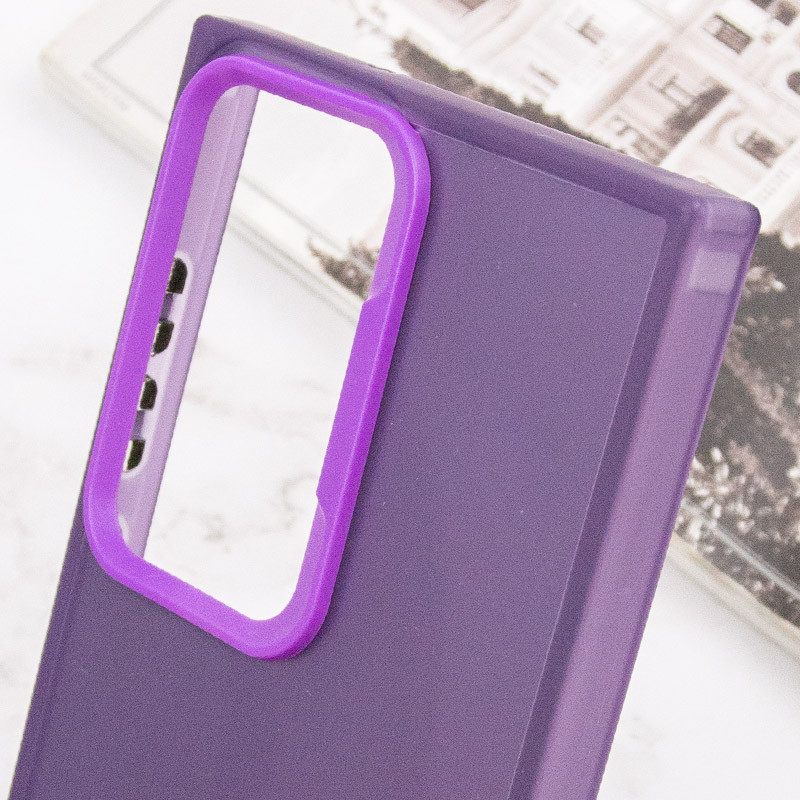 TPU+PC чохол Magic glow with protective edge на Samsung Galaxy S23 Ultra (Purple) в магазині vchehle.ua