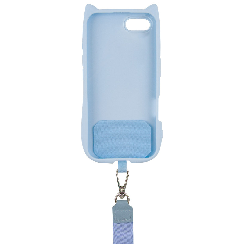 Фото Чехол TPU GETMAN Cat with straps для Apple iPhone 16e (6.1") (Blue) в магазине vchehle.ua