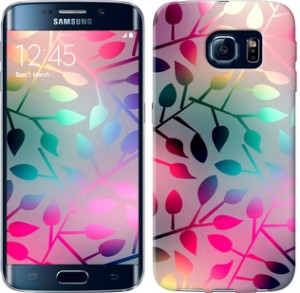 Чехол Листья для Samsung Galaxy S6 Edge G925F