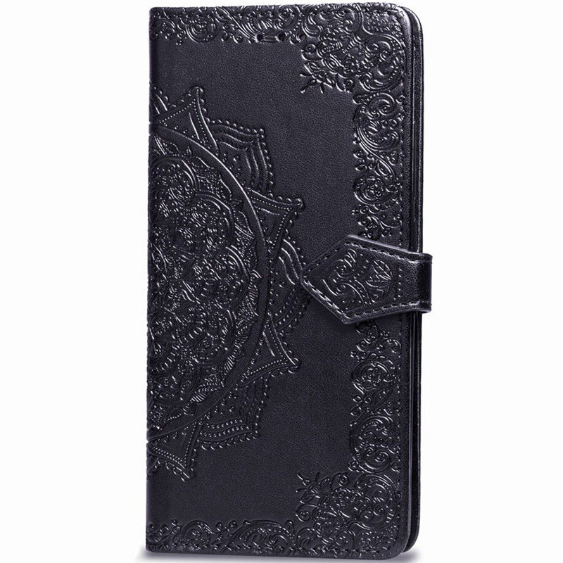 Кожаный чехол (книжка) Art Case с визитницей для Xiaomi Redmi Note 8 Pro (Черный)