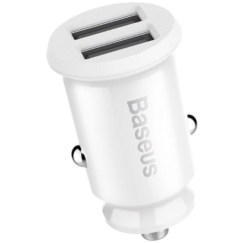 Фото АЗУ Baseus Grain 3.1A (2USB-A) (CCALL-ML) (Белый) на vchehle.ua