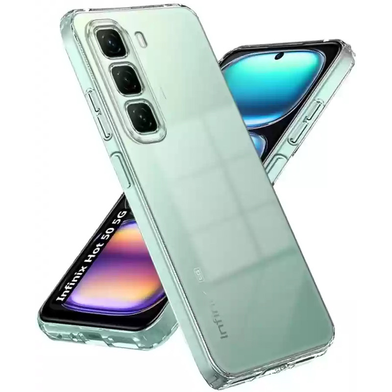 TPU чохол Epic Transparent 1,5mm Full Camera на Infinix Hot 50 Pro (Безбарвний (прозорий))