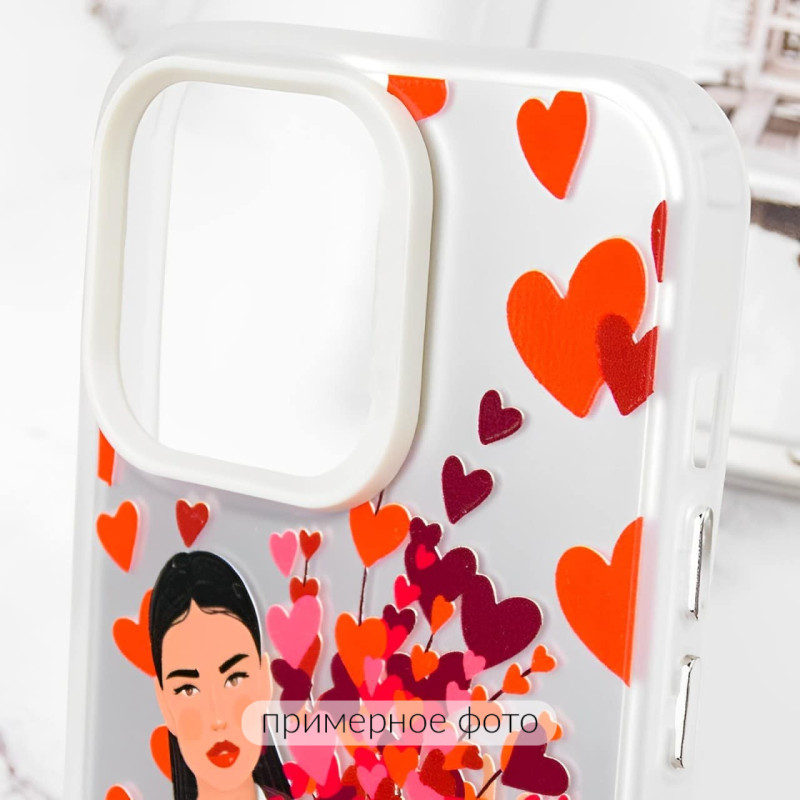Купити TPU+PC чохол TakiTaki Love magic glow для Samsung Galaxy S21 Ultra (Girl in love / White) на vchehle.ua