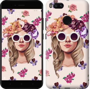 

Чехол Девушка с цветами v2 для Xiaomi Mi A1 586793
