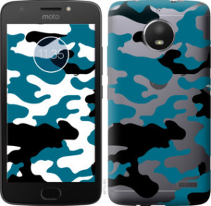 Чехол Камуфляж прозрачный фон для Motorola Moto E4