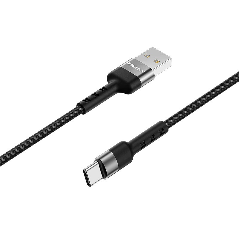 Фото Дата кабель Borofone BX34 Advantage USB to Type-C (1m) (Чорний) на vchehle.ua
