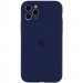 Чохол Silicone Case Full Camera Protective (AA) на Apple iPhone 11 Pro Max (6.5") (Синій / Deep navy)