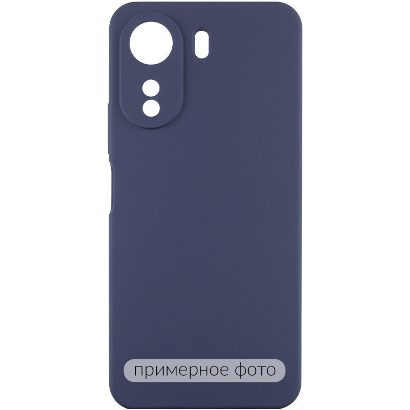 Чохол TPU GETMAN Liquid Silk Full Camera на Xiaomi Redmi 13C / Poco C65 (Синій / Midnight Blue)