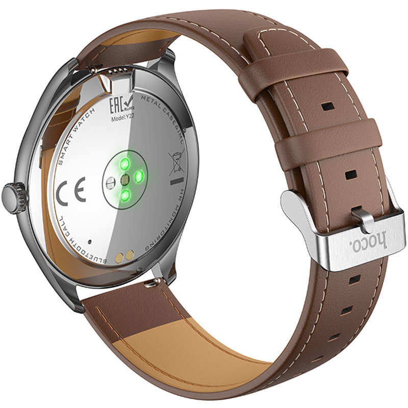 Фото Смарт-часы Hoco Smart Watch Y22 Amoled Smart sports watch (call version) (Silver) в магазине vchehle.ua