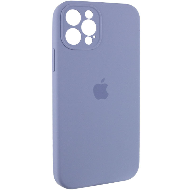 Фото Чохол Silicone Case Full Camera Protective (AA) на Apple iPhone 12 Pro Max (6.7") (Сірий / Lavender Gray) на vchehle.ua