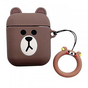 Силиконовый футляр Cartoons&Heroes для наушников AirPods 1/2 + кольцо