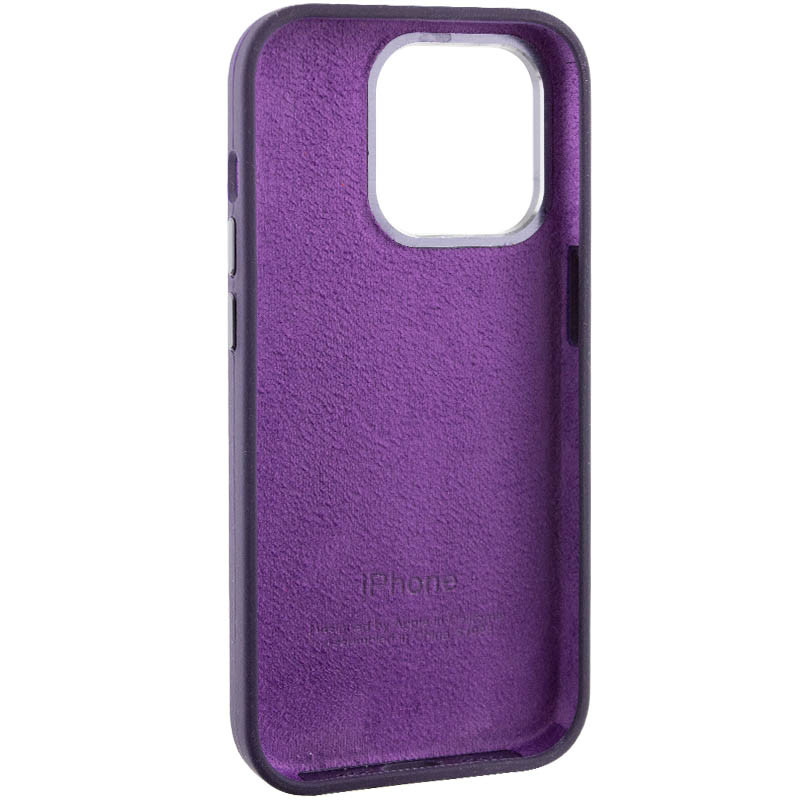 Заказать Чехол Silicone Case Metal Buttons (AA) для Apple iPhone 13 Pro (6.1") (Фиолетовый / Elderberry) на vchehle.ua