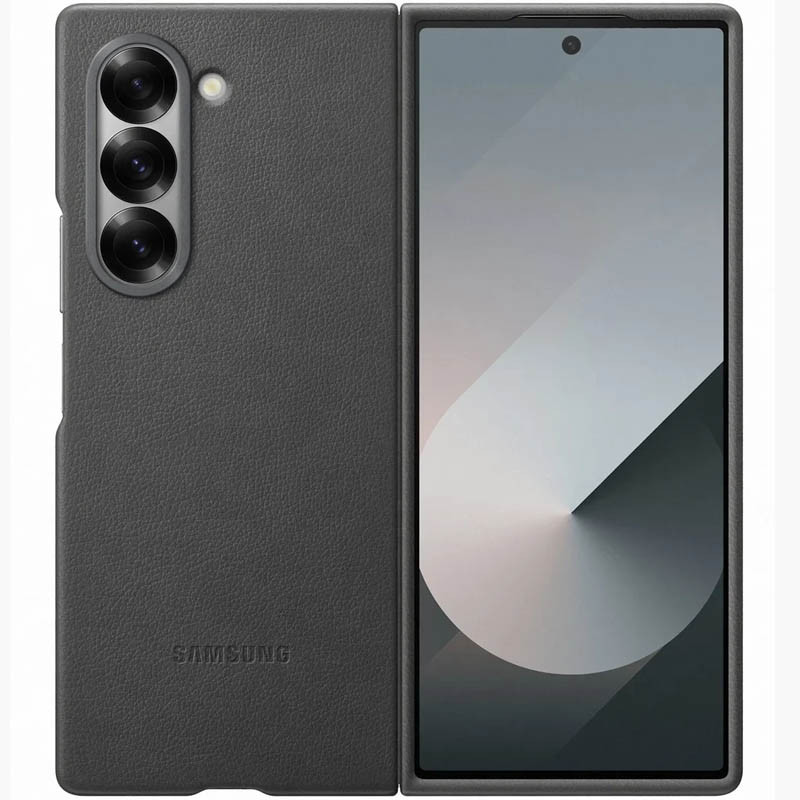 Шкіряний чохол Leather Case (AAA) на Samsung Galaxy Z Fold6 (Gray)