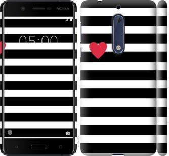 

Чохол Чорно-білі смуги на Nokia 5 752185