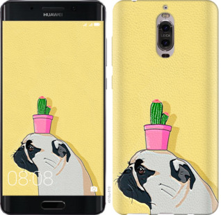 

Чехол Мопс с кактусом для Huawei Mate 9 Pro 795815
