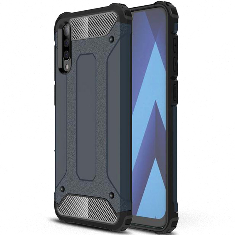 

Бронированный противоударный TPU+PC чехол Immortal для Samsung Galaxy A30s (Серый / Metal slate) 697140