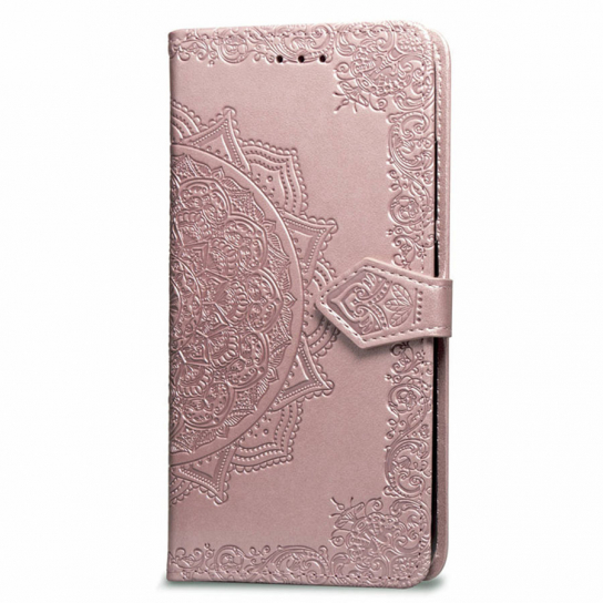 Шкіряний чохол (книжка) Art Case з візитницею на Xiaomi Redmi Note 5 Pro / Note 5 (DC) (Рожевий)