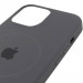 Чохол Silicone Case Full Protective (AA) with Magnetic Safe на Apple iPhone 11 Pro Max (6.5") (Сірий / Dark Gray) в магазині vchehle.ua