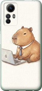 Чехол Funny Capybara CEO Working для Xiaomi Redmi Note 12S