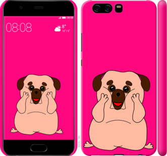 

Чохол Веселий мопс на Huawei P10 928571