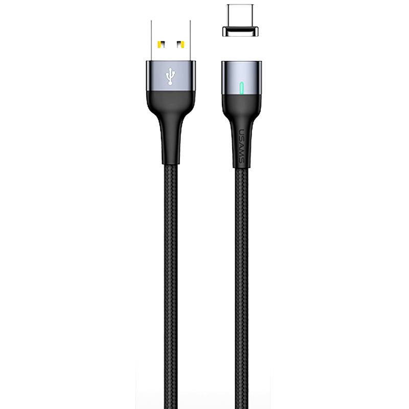Дата кабель USAMS US-SJ327 U28 Magnetic USB to Type-C (1m) (3A)