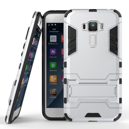 

Ударостійкий чохол-підставка Transformer на Asus Zenfone 3 (ZE552KL) з потужним захистом корпусу (Срібний / Satin Silver) 54673