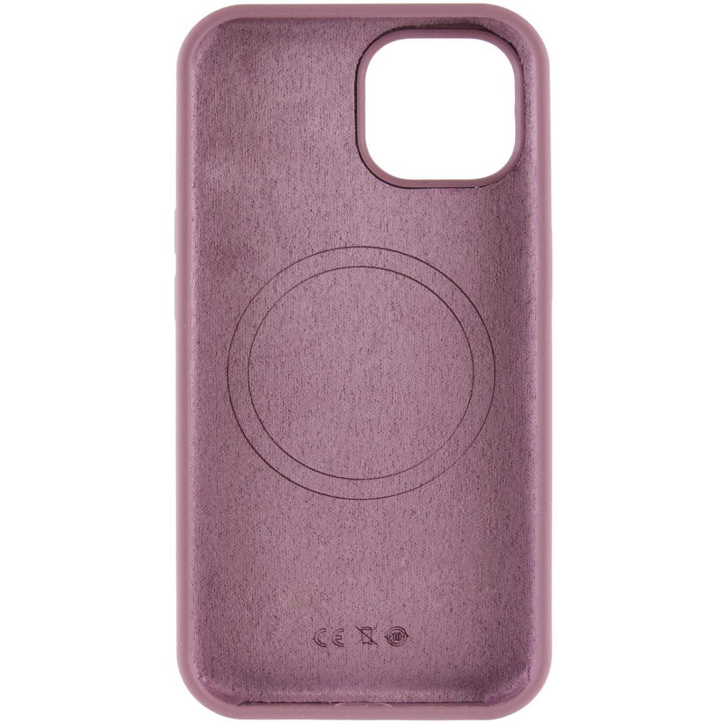 Фото Чохол Silicone Case Full Protective (AA) NO LOGO with Magnetic Safe на Apple iPhone 14 (6.1") (Ліловий / Lilac Pride) в маназині vchehle.ua