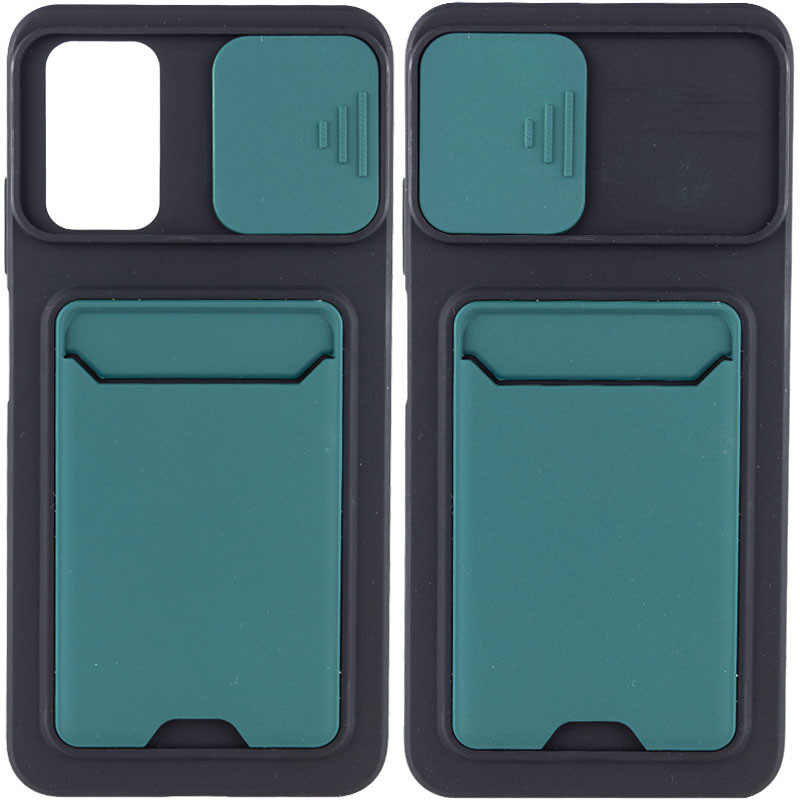 

TPU+PC чехол Card Holder для Xiaomi Redmi 9 Power (Зеленый) 1213598