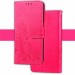 Кожаный чехол (книжка) Four-leaf Clover с визитницей для Samsung J510F Galaxy J5 (2016) (Розовый)
