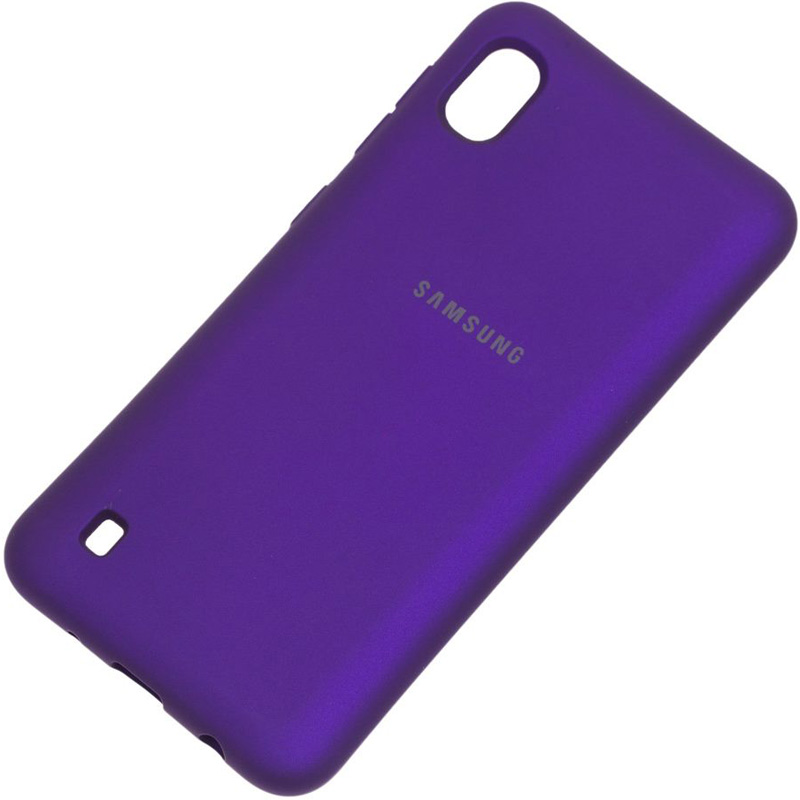 Фото Чехол Silicone Cover Full Protective (AA) для Samsung Galaxy A10 (A105F) (Фиолетовый / Purple) на vchehle.ua
