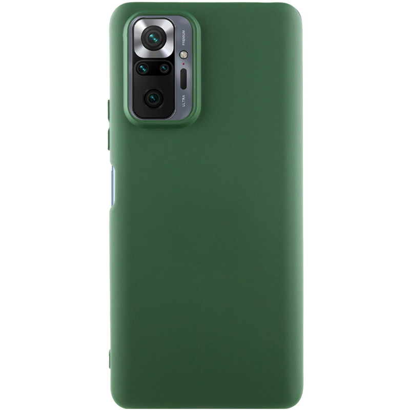 Чохол Silicone Cover Lakshmi (AA) на Xiaomi Redmi Note 10 Pro / 10 Pro Max (Зелений / Dark green)