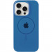 Чохол Silicone Case Full Protective (AA) with Magnetic Safe на Apple iPhone 13 Pro Max (6.7") (Синій / Denim Blue)