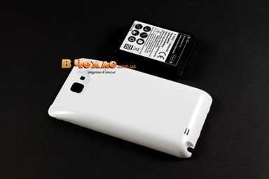 Усиленный аккумулятор + задняя крышка для Samsung Galaxy Note GT-N7000 i9220 (Белый)