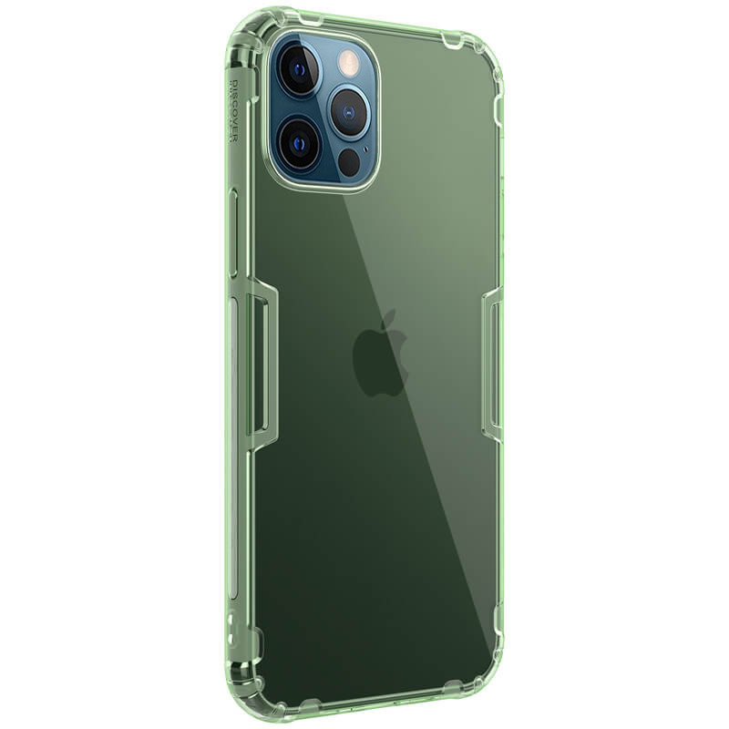 Фото TPU чехол Nillkin Nature Series для Apple iPhone 12 Pro Max (6.7") (Темно-зеленый (прозрачный)) в магазине vchehle.ua