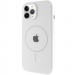 Чохол Silicone Case Full Protective (AA) with Magnetic Safe на Apple iPhone 12 Pro Max (6.7") (Білий / White)