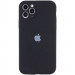 Чехол Silicone Case Full Camera Protective (AA) для Apple iPhone 12 Pro (6.1") (Черный / Black)