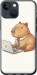 Чехол Funny Capybara CEO Working для iPhone 13 Mini